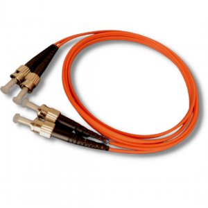 CORDAO DUPLEX MULTIMODO 62,5/125 OM1 LARANJA ST / ST 2,5MTS