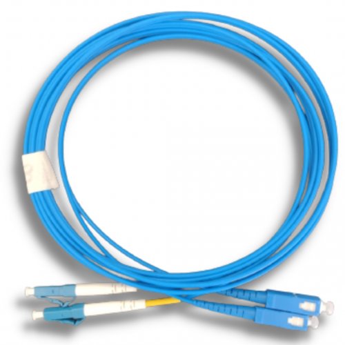 CORDAO DUPLEX MONOMODO AZUL SM 9/125 LC / SC 2,5 METROS - 