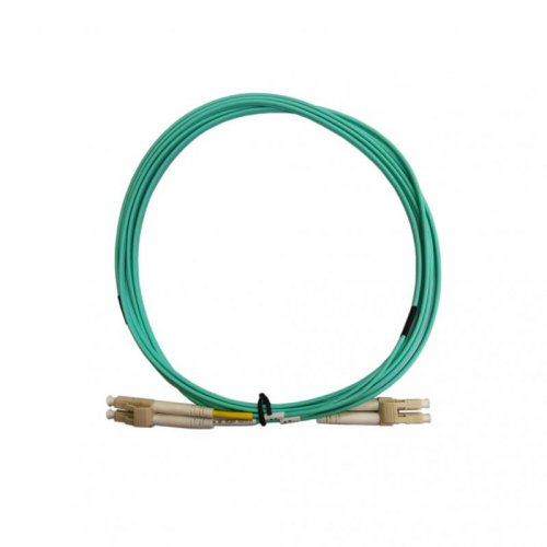 CORDAO DUPLEX MULTIMODO 50/125 OM3 AQUA LC / LC - 